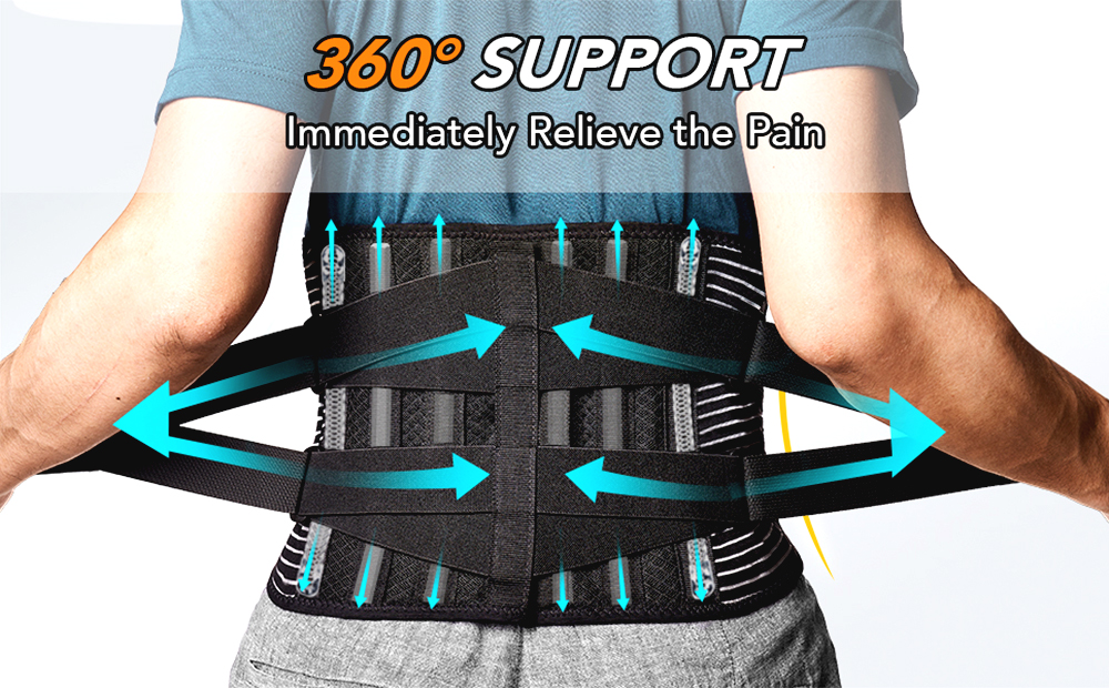 Men/Women Medical Back Brace Waist Trainer Belt Support Lumbar Corset  Orthopedic