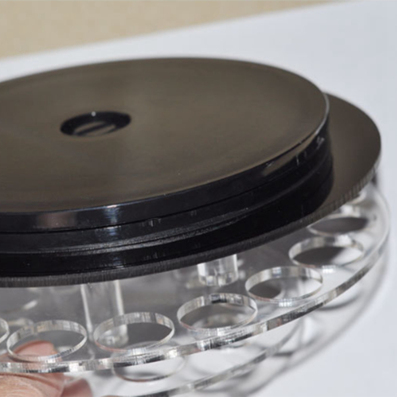Round 28-Hole Rotating Acrylic Display Stand, Lipstick, , Cosmetic Contact Lens Display Stand. 