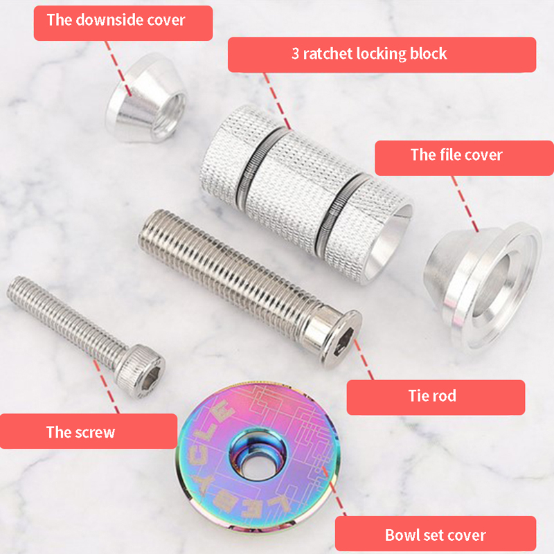 Bike Headset Expander Stem Top Cap Alloy Compression Plug Nut Bicycle Front Fork. 
