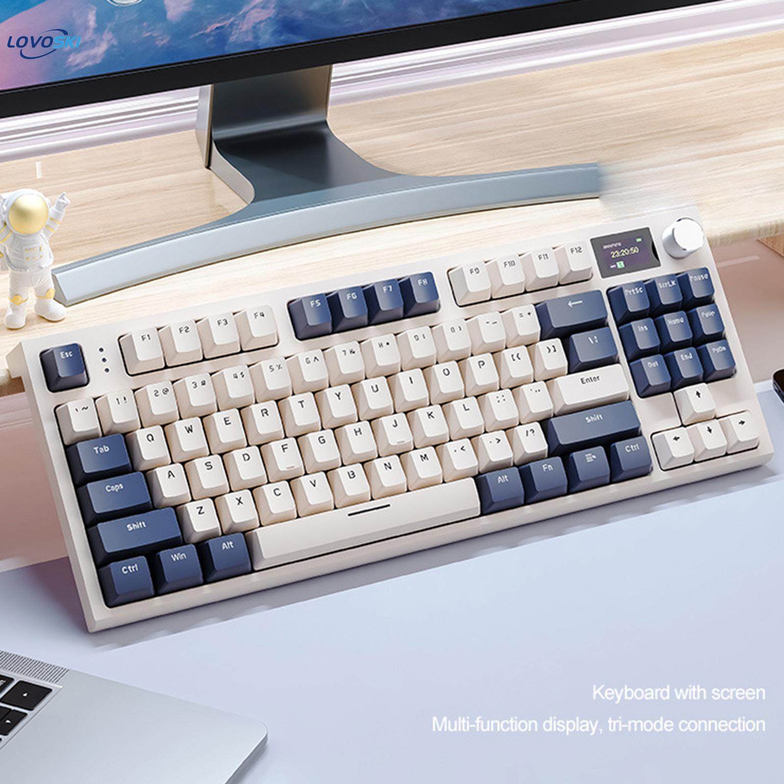 87 Keys Gaming Keyboard Hot Swappable Multipurpose Ergonomic RGB Lighting. 