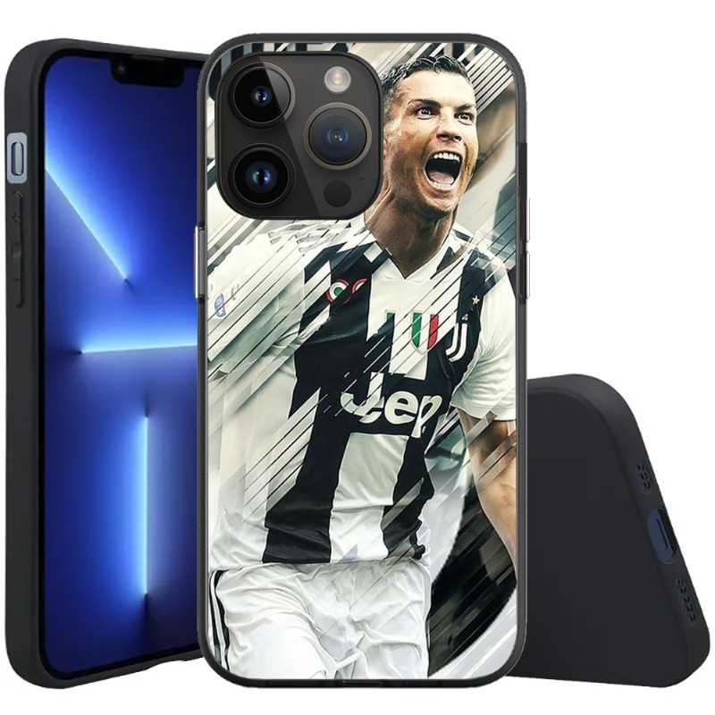 CR7 Cristiano Ronaldo Phone Case For iPhone 15 14 13 12 11 X XR XS XSMAX 8 7 Plus Mini Pro Max Soft Black Phone Cover. 