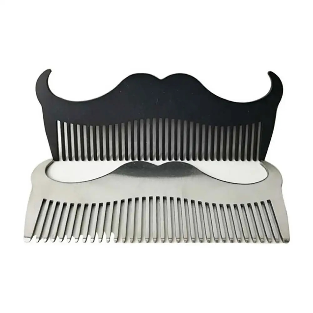 【3C VictoryEagle】Mustache Steel Beard Grooming Shaping Comb Men Styling Tool Hair Shaping Comb волос. 