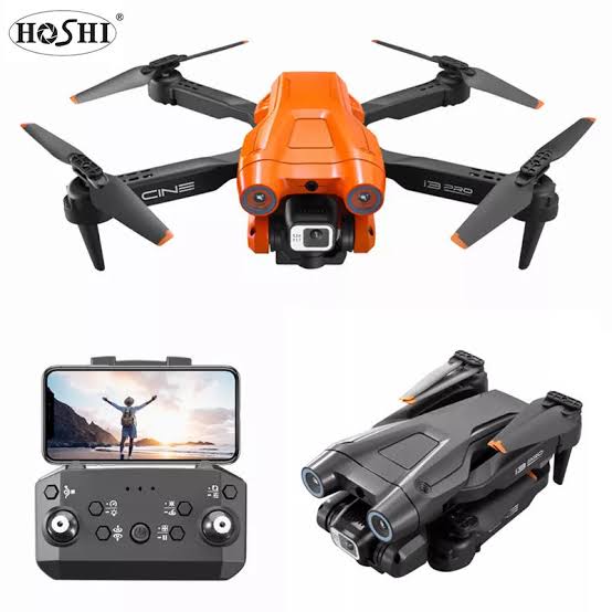 I3 PRO Drone with Gimbal 4K Camera WiFi Live Video Obstacle Avoidance Drone with Bag, 2 Batteries. 