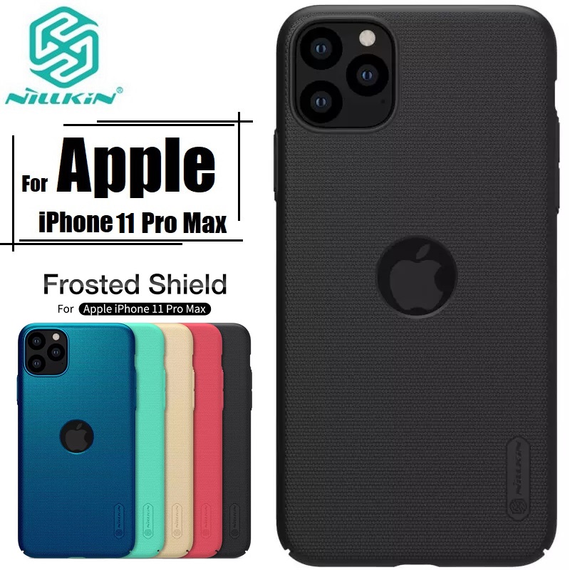 Nillkin ( iPhone 11 Pro Max ) Super Frosted Shield Hard Case / Nillkin Back Case / Nillkin Case / Nillkin Cover For Apple Iphone 11 Pro Max  - Black