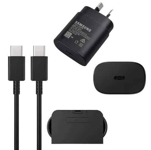 Samsung 25W Super Fast Orginal Charger Usb Type C Charger Power Adapter For Galaxy Usb-C (2 Pin) - Samsung PD Charger. 
