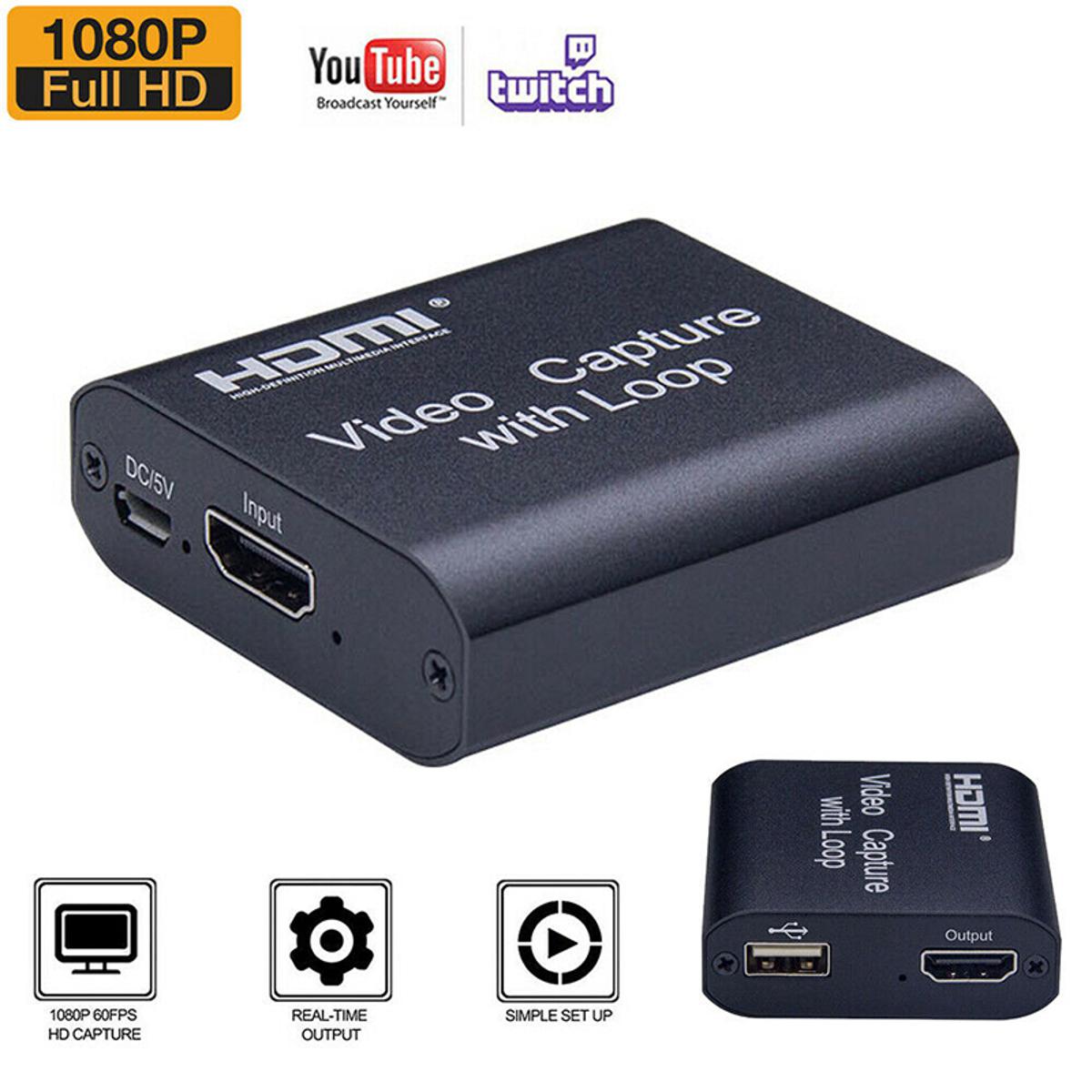 【Xiaofeng】Video Capture Card Screen Record USB 1080P Game Capture Streamer. 