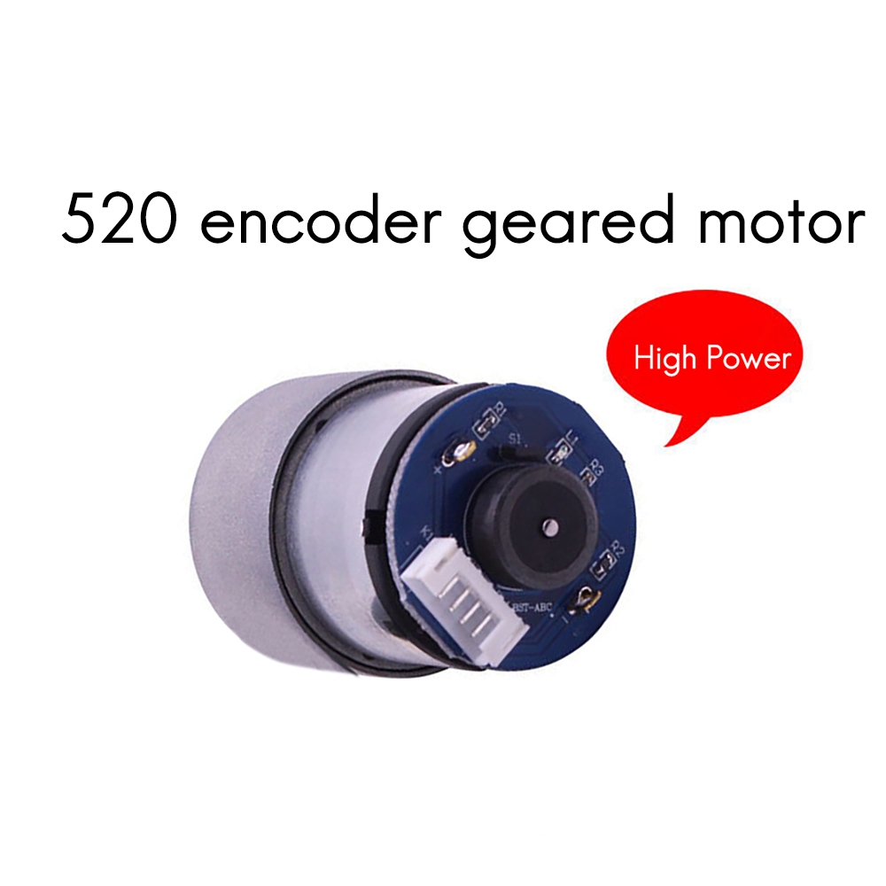 520 Encoder Geared Motor AB Dual-Phase DC Encoder Speed Measurement. 
