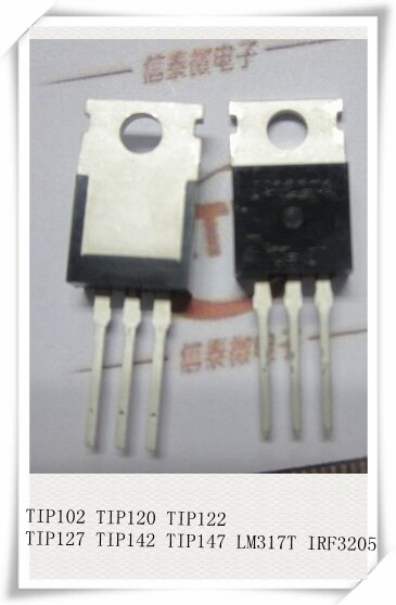 【DM bag factory Store】TO220 TIP120 TIP122 TIP127 TIP142  IRF3205 Transistor TIP142T. 