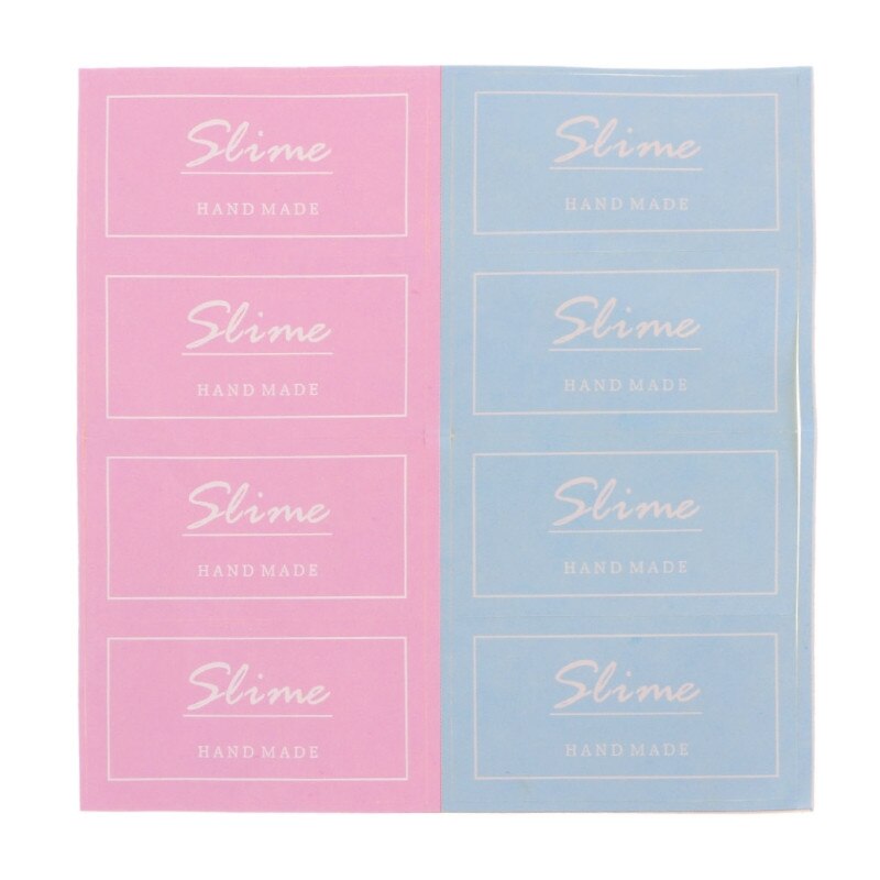 【happy one】Sell  Slime Containers Box Sticker Slime Supplies DIY Accessories. 