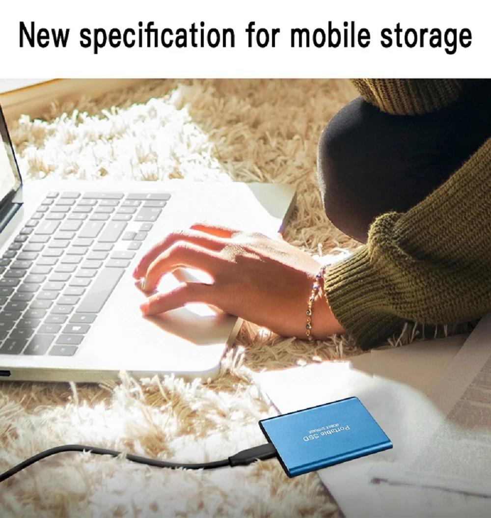 Original 2tb external hard drive 1TB portable external SSD Mini Hard Disks High-speed Drive External Solid State Hard Drive New. 