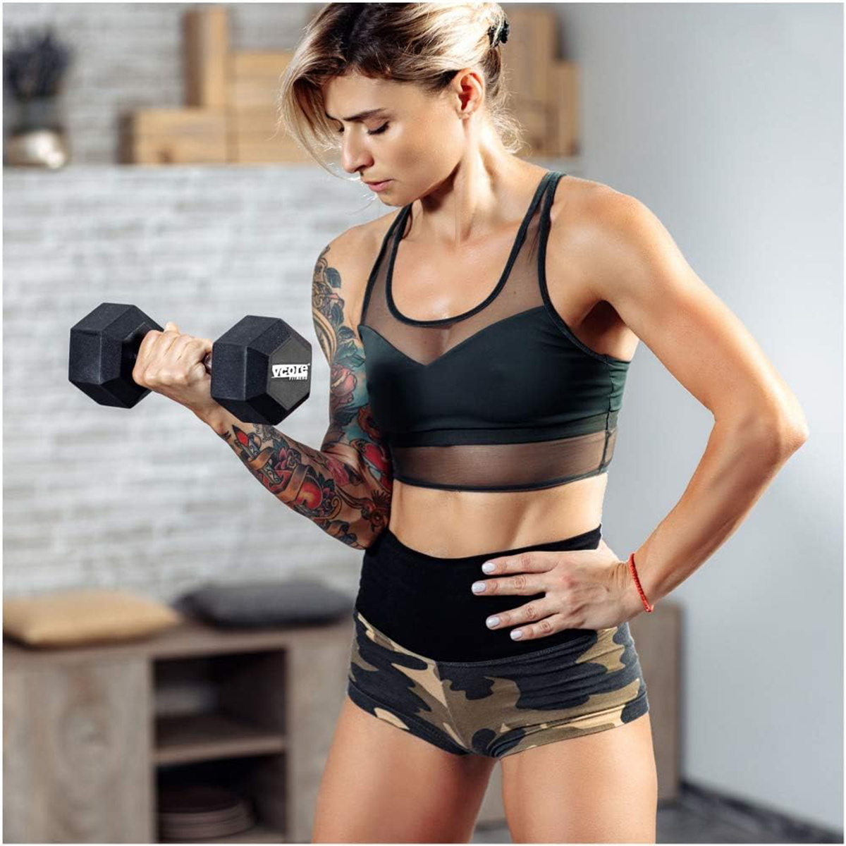5kg Dumbbell - Black/ Hex Dumbbell ,hex dummbell 5 kg 1pcs-black