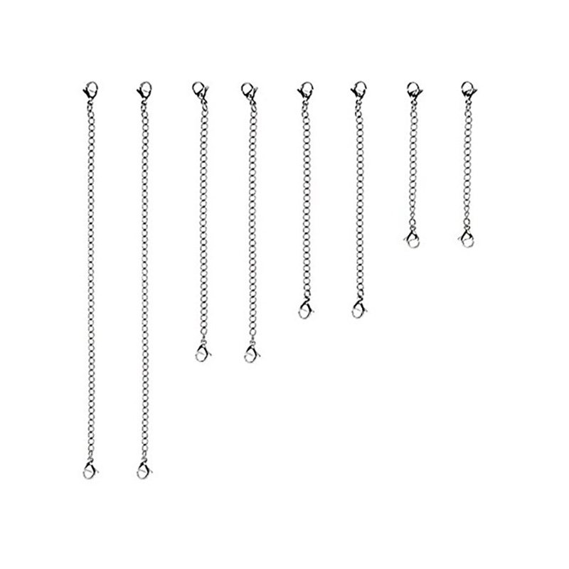 8 Piece Stainless Steel Necklace 