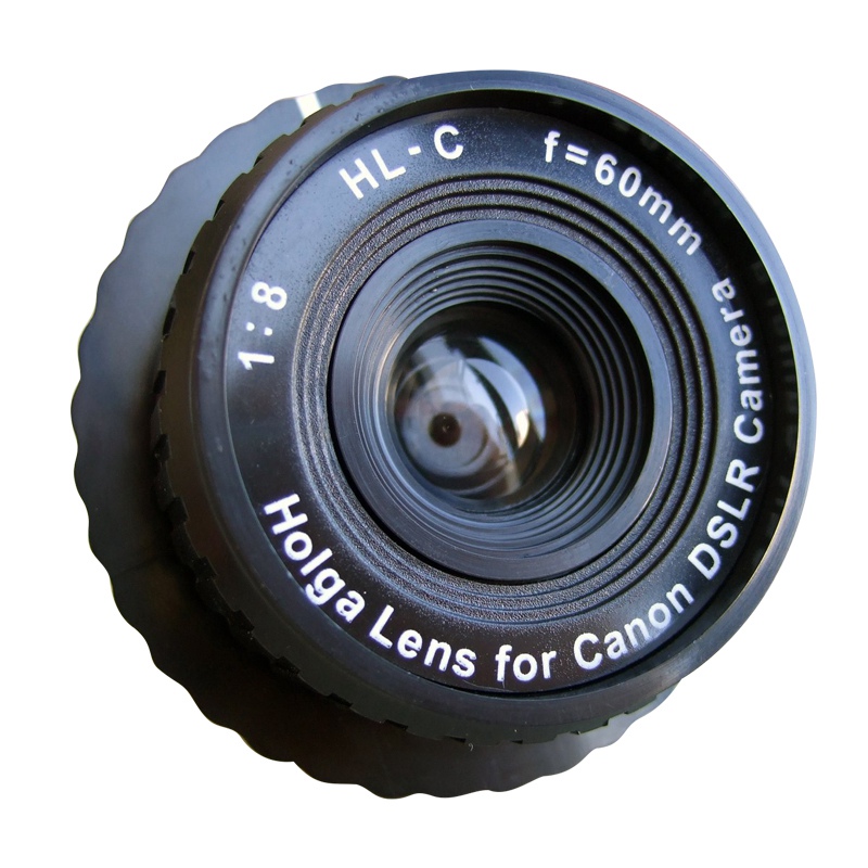 2020 NEW Holga HL-C 60 mm f/8.0 Lens For Canon DSLR SLR Camera Black Parts Cameras Accessory. 