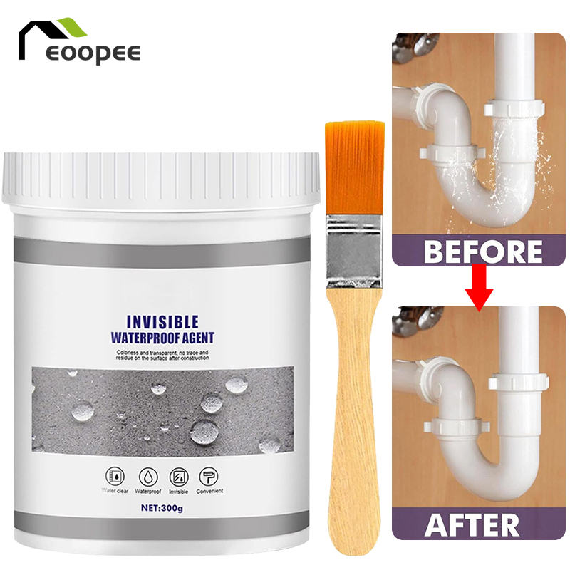 30/100/300g Invisible Waterproof Agent Insulating Sealant Repairing Anti-Leakage Agent Glue Sealant Paste Coating With Brush MuXiaRe