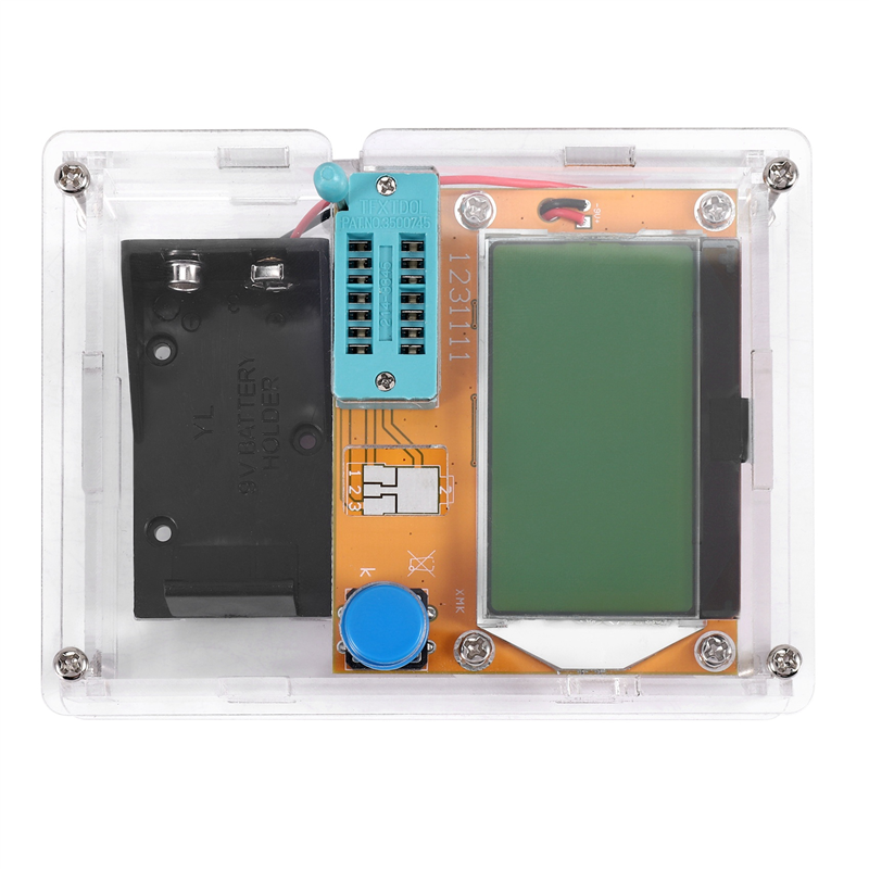 Meter Mega328 Transistor Tester Digital V2.68 LCR-T4 Capacitance MOS/PNP/NPN LCR 12864 LCD Screen Tester with Box
