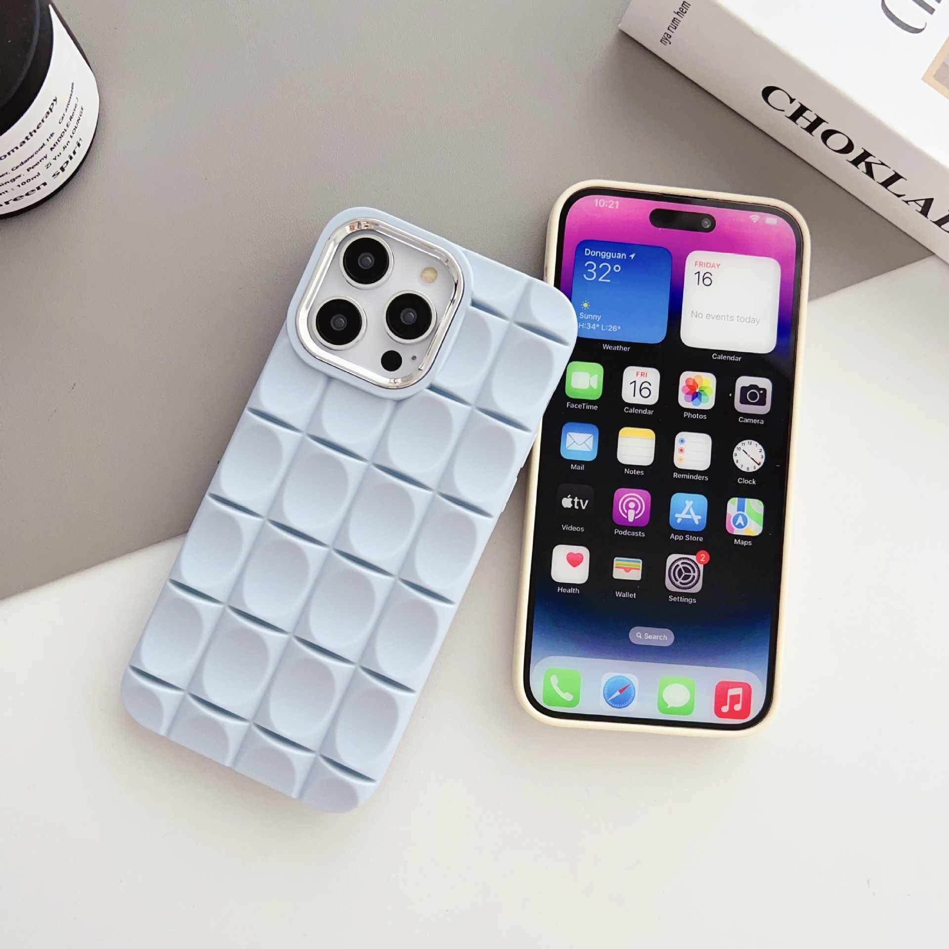 Cute 3D Cubic Soft Bubble Silicone Phone Case For iPhone. 