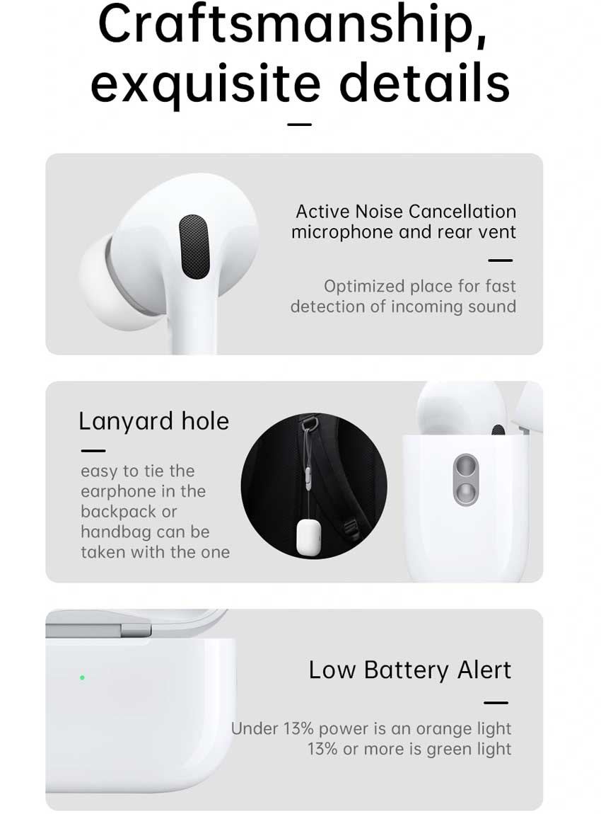 WiWU Airbuds Pro 2 ANC USB‐C. 