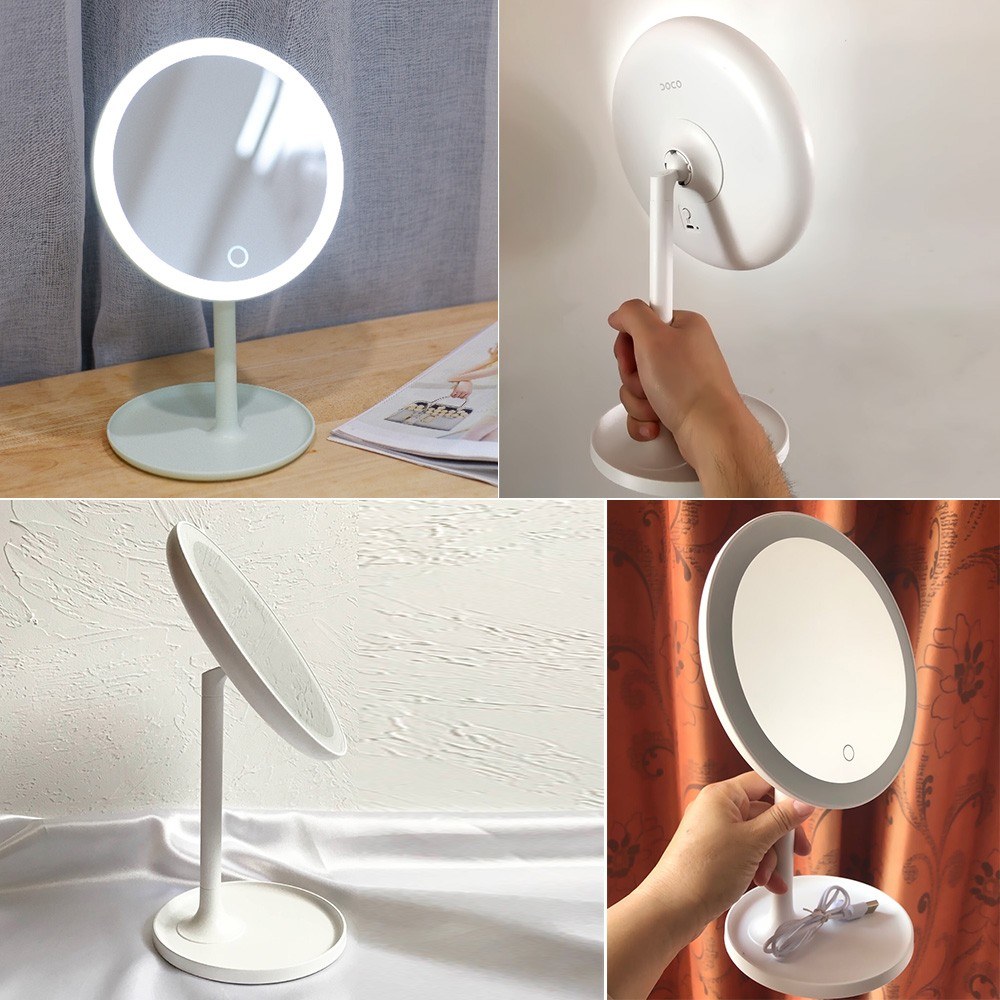DOCO Daylight Mirror LED Makeup Mirror Light Vanity Make up Mirrors Lamp - white. 