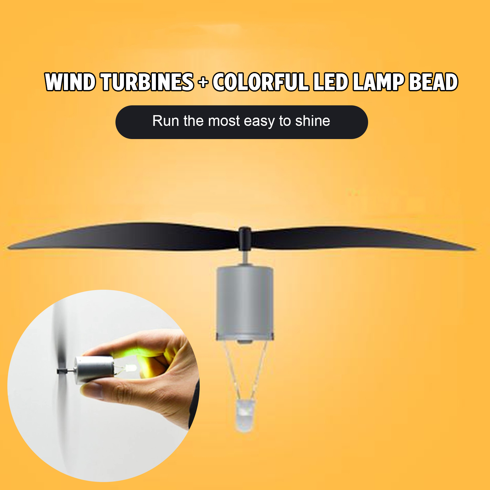 USB 1M 20V 5W Mini Wind Turbine Motor Led Windmill Micro Wind Turbine Wind Turbine Science Teaching Tool Model. 