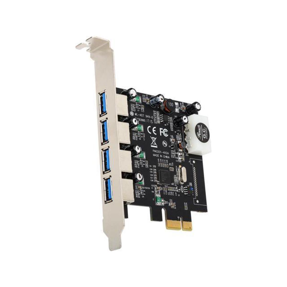 PCI-Express to USB 3.0 Card (NEC chip) Expansion Card for Desktop-Black