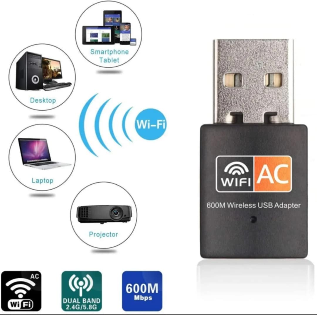 TECHG 600M Wireless USB 2.0 WiFi Adapter WI-FI Network Card 802.11n Networking WIFI Adapter for Desktop PC