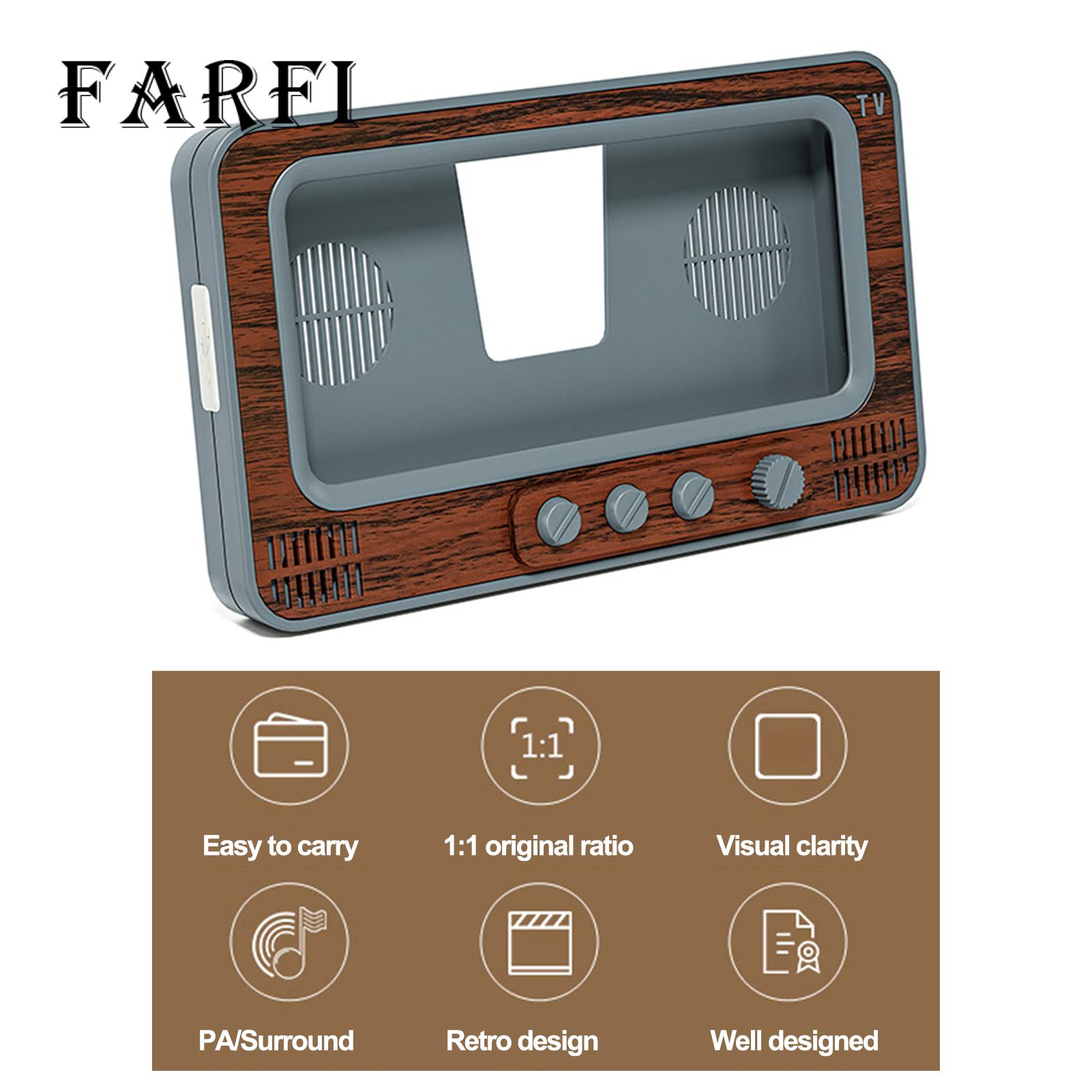 Retro Tv Phone Stand Retro Tv-shaped Phone Stand Portable Universal Desktop Holder less Than Mobile Phone Holder. 