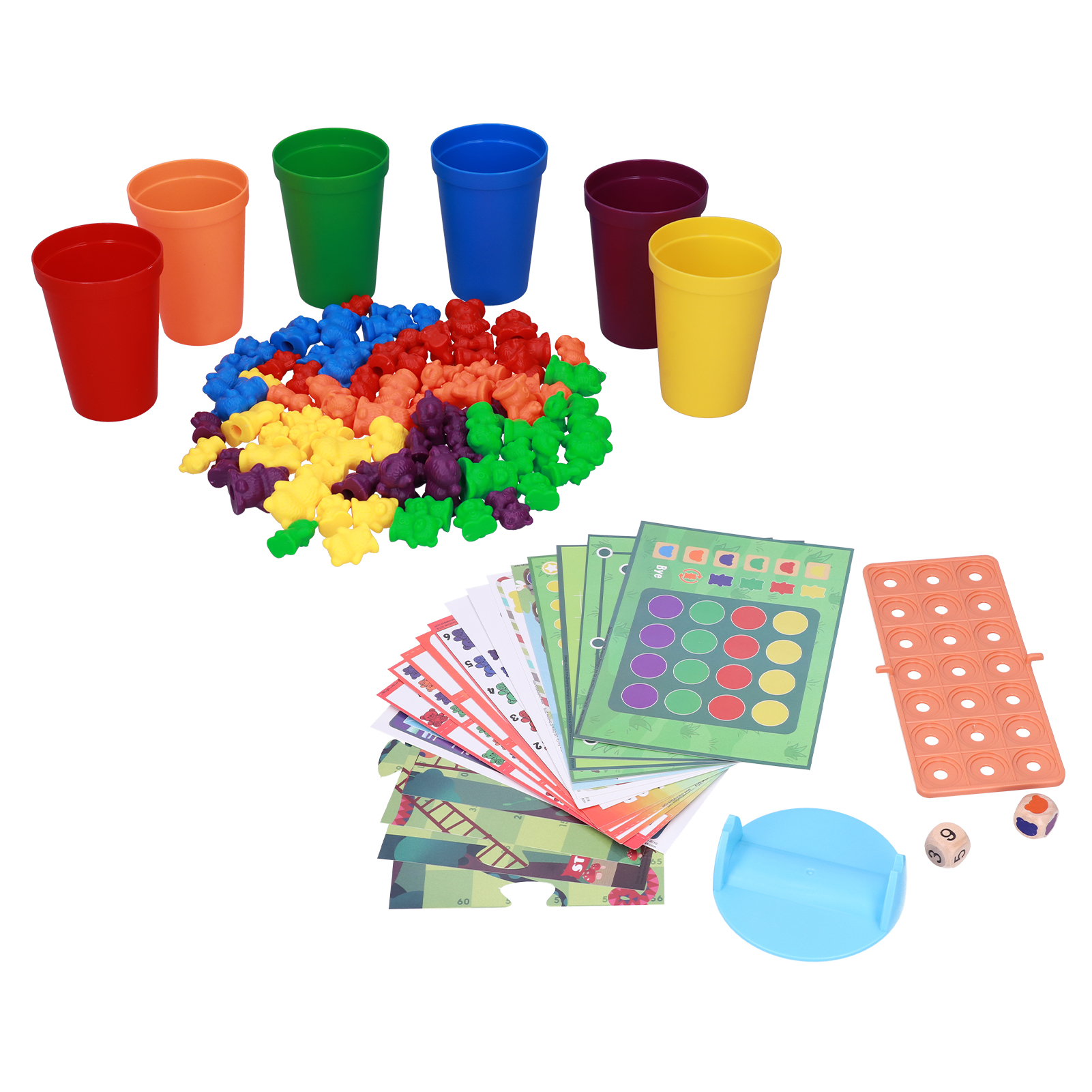 Limeng La Kid Counting Bears Toys Children Color Matching Sorting Mathematics Educational. 