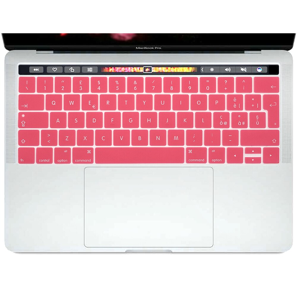 【happy one】Euro/UK Silicone Keyboard Cover For  MacBook Pro A1706 A1989 and Pro 15" A1707 With Touch Bar A1990 A2159. 