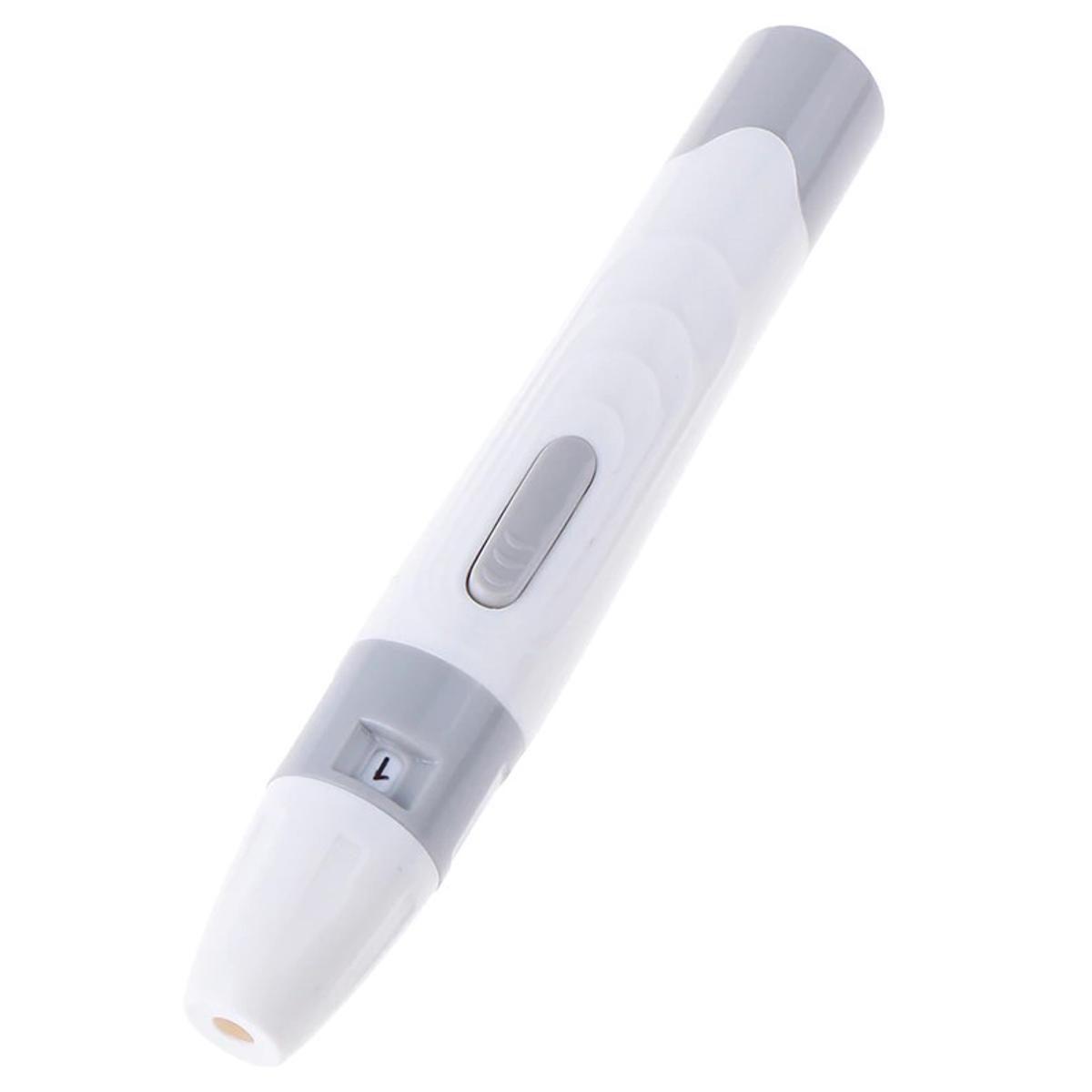 Lancet Pen Lancing Device For Diabetics Blood Collect 5 Adjustable Depth Blood Sampling Glucose Test Pen