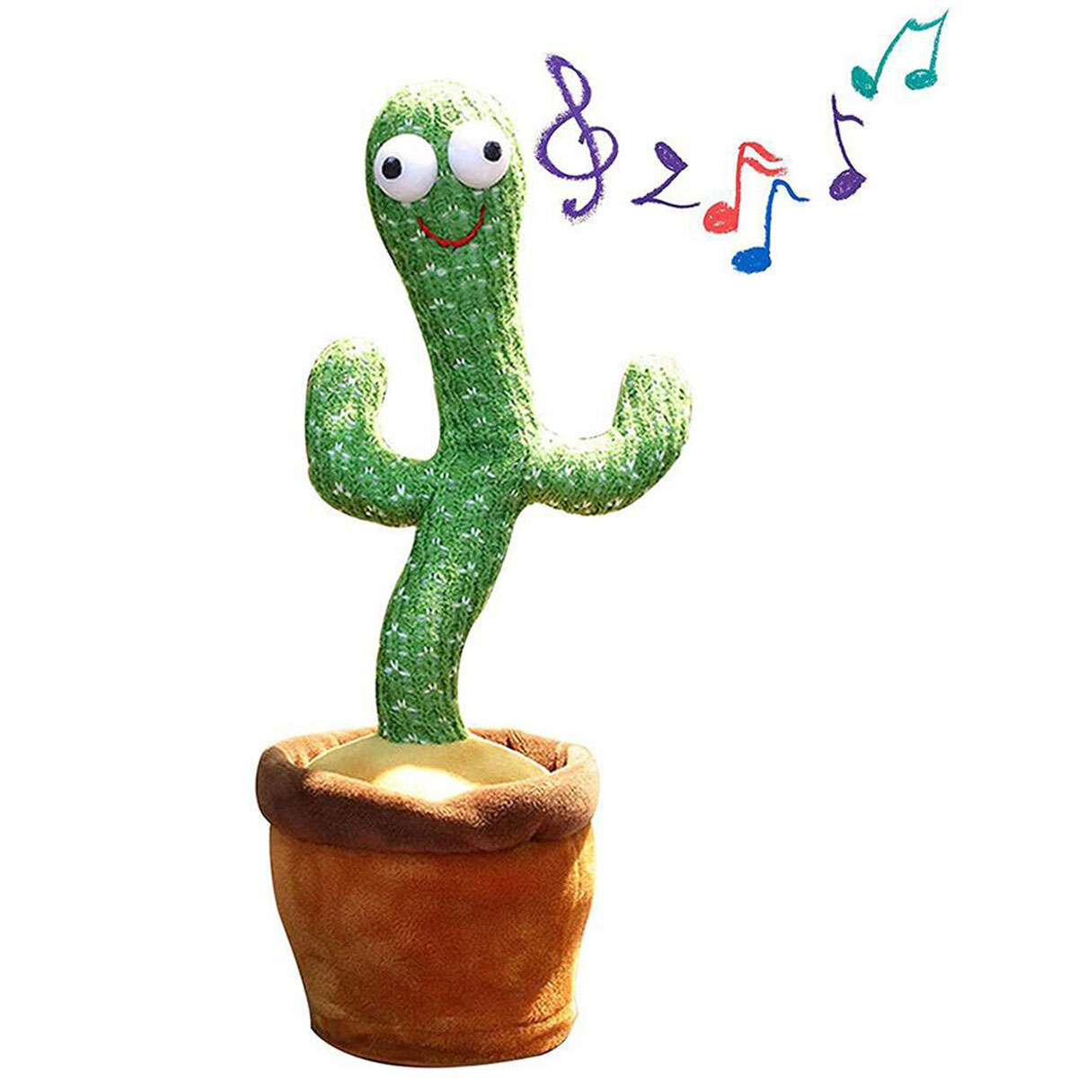 Dancing Cactus Talking Cactus Stuffed Plush Toy Electronic Toy with Song Plush Cactus Potted Toy Early Education Toy for Kids. 