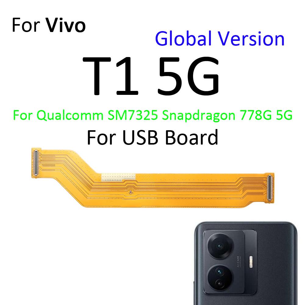 Main Board Motherboard Connection LCD Display Connector Flex Cable Parts For Vivo T2x T1x T1 Pro 5G Global. 