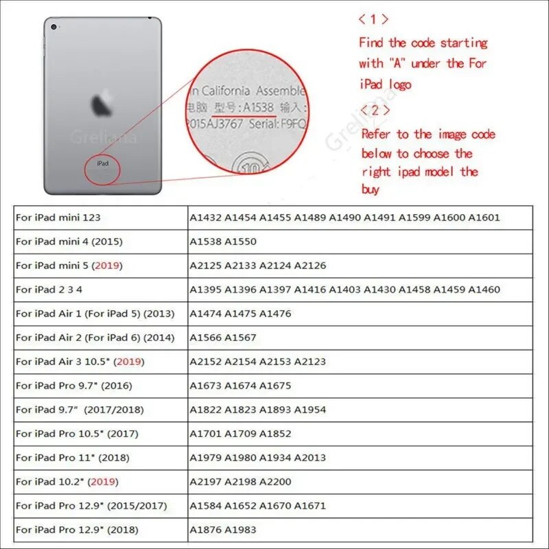 Case for iPad Air model A1474 A1475 A1476 retina cover,Auto Sleep Cover ipad case 10.9 Air 5 4 3 2 9.7 360 Degree Rotating Cases. 