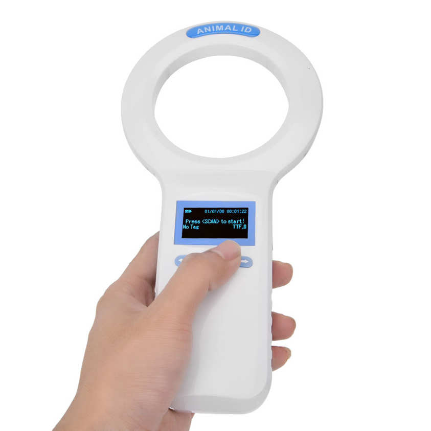 Smart ID Chip Animal Reader 134.2KHz PC via USB RFID Ear Tag Handheld Pet Microchip Portable Scanner for ISO11784 / 5 FDX-B. 