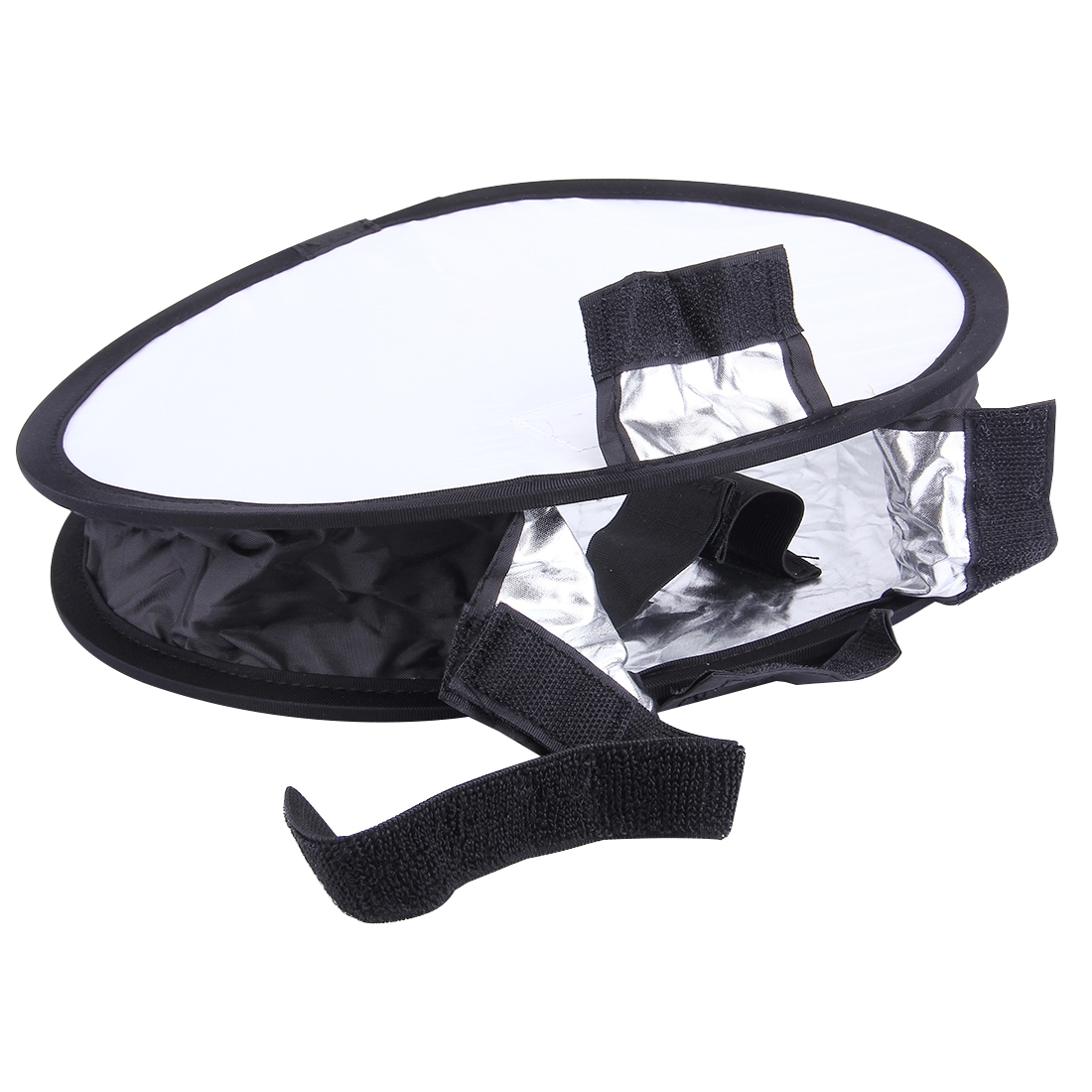30cm Universal Round Style Flash Folding Soft Box, Without Flash Light Holder(Black + White). 
