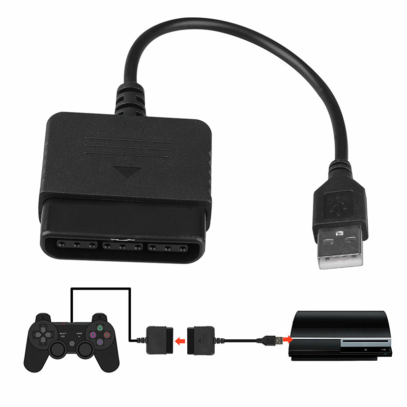 For PS2 to PS3 Controller Adapter PlayStation 2 to USB Cable for PC PlayStation3. 