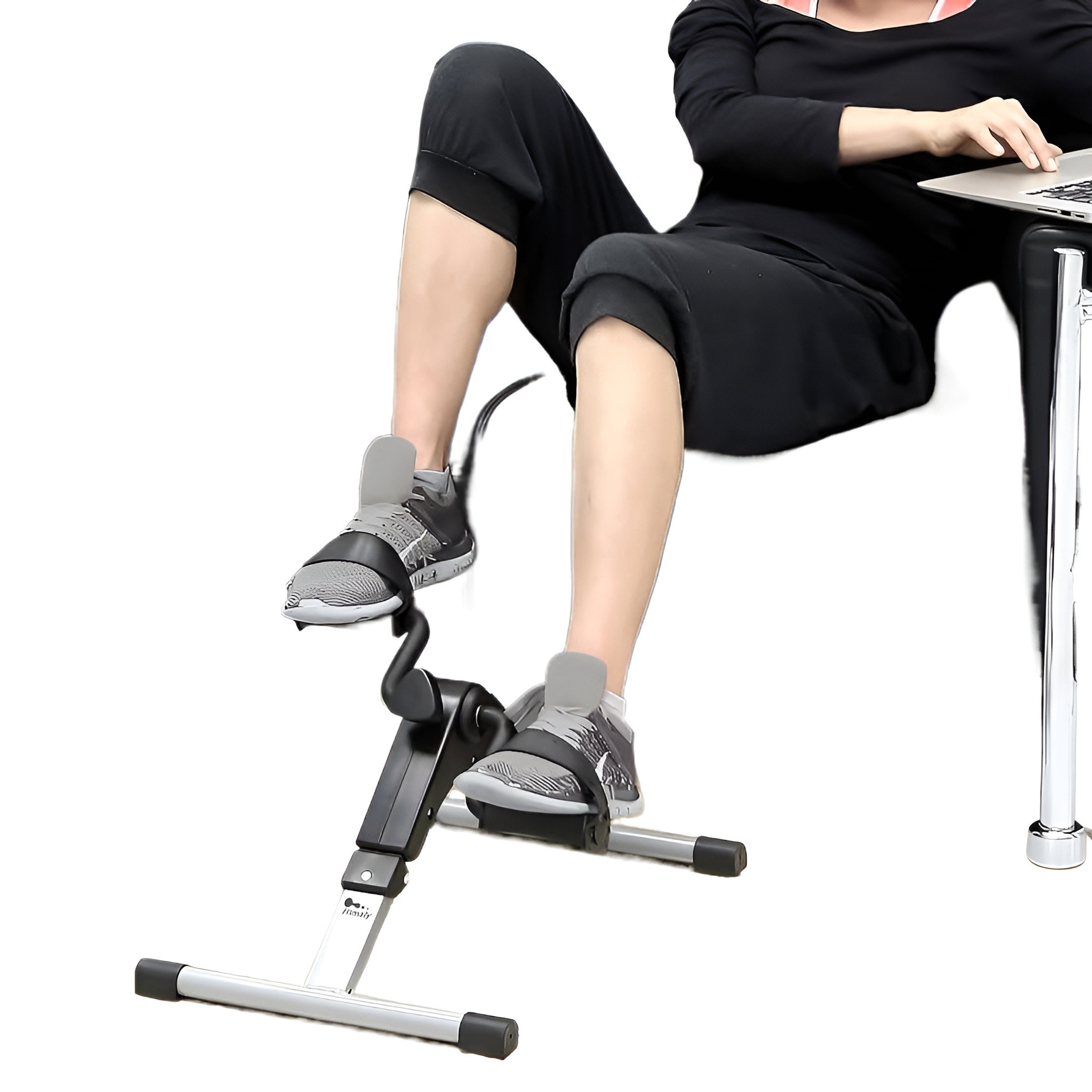 Mini Exercise Cycle/Portable Folding Arm And Leg Pedal Exerciser With Digital Lcd Display Home Indoor Mini Exercise Bike Resistance Adjustable. 