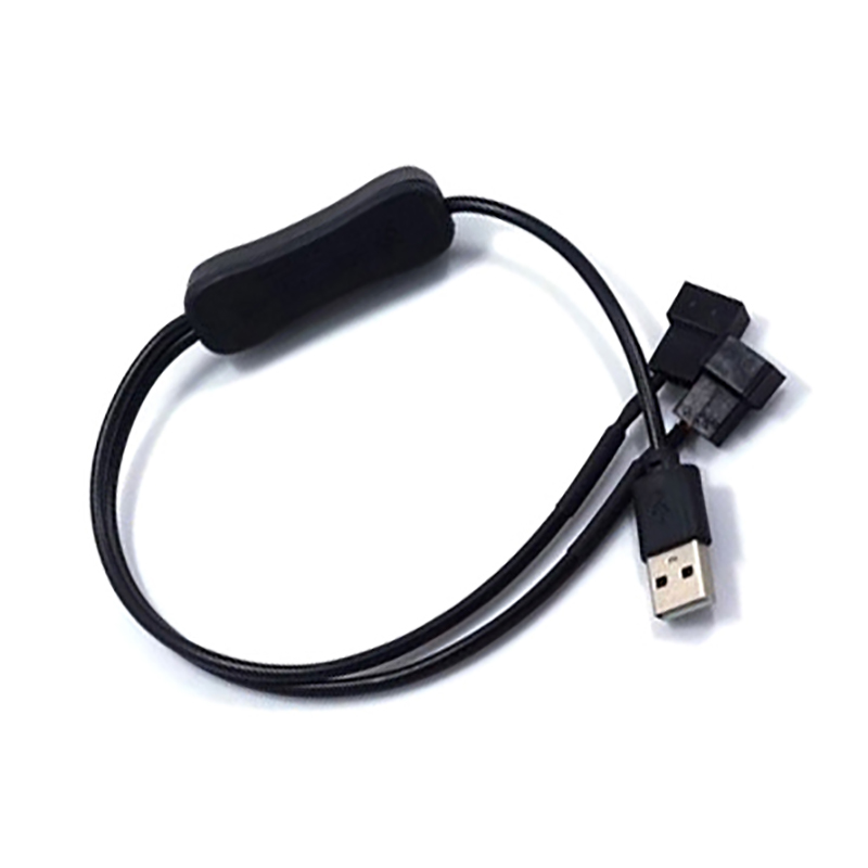 1 To 2 4 Pin USB Cable 12V To 5V Computer Case Fan Power Supply Fan Adapter Cable With On Off Switch Demoo. 