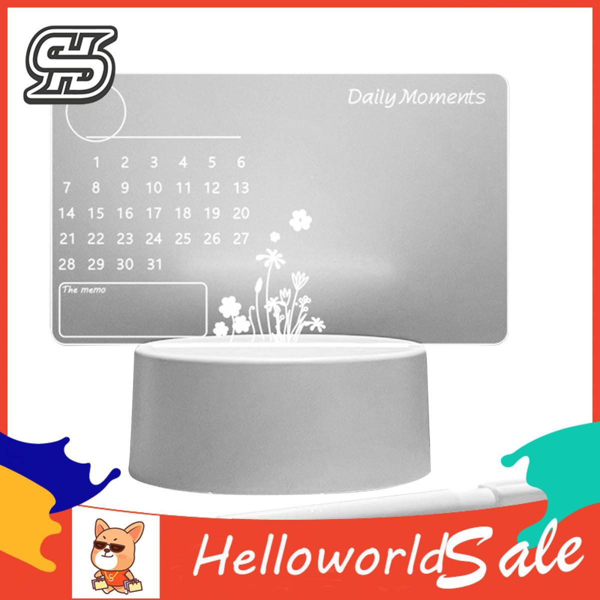 HelloWorld Notepad Board Erasable Transparent To-Do List Writing Board