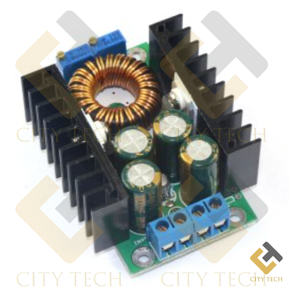 DC Car Power Supply Voltage Regulator Buck Converter capable of Handling 10A/100W converting DC 5-40V to 1.2-36V - Ideal for Various Applications. 
