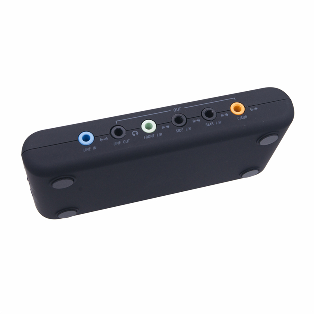 Usb 2.0 Sound Card with 2 MIC Heads SPDIF 7.1 Channel USB Soundbox Recording and Playback for Home Desktop Speakers. 