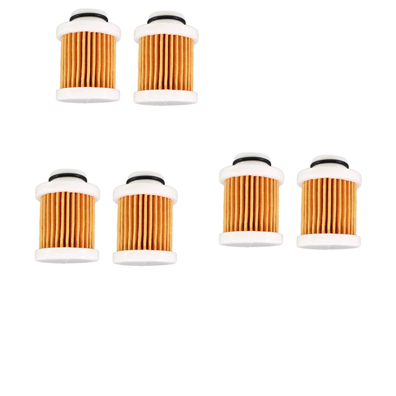 6PCS 6D8-WS24A-00 Fuel Filter for F50-F115 Outboard Engine 40-115Hp 30HP-115HP 4-Stroke Filter 6D8-24563-00-00