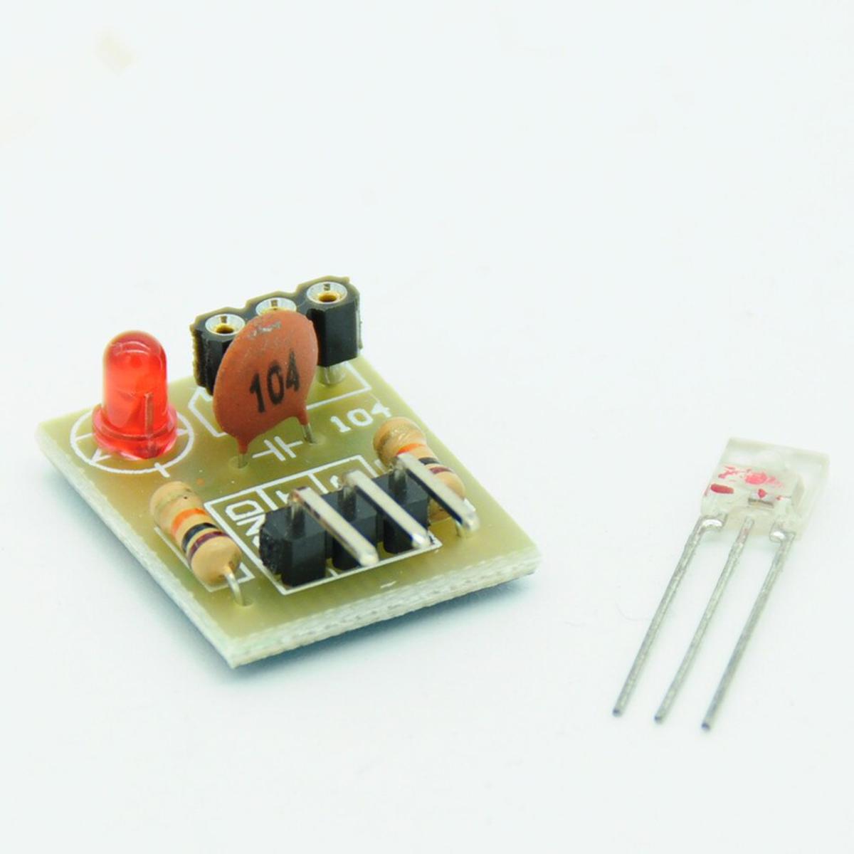 【happy one】5pcs 5V Laser Detector Sensor For Arduino Detect Module non-modulator Tube Laser Receiver High Level Once Laser Light Sensor DIY