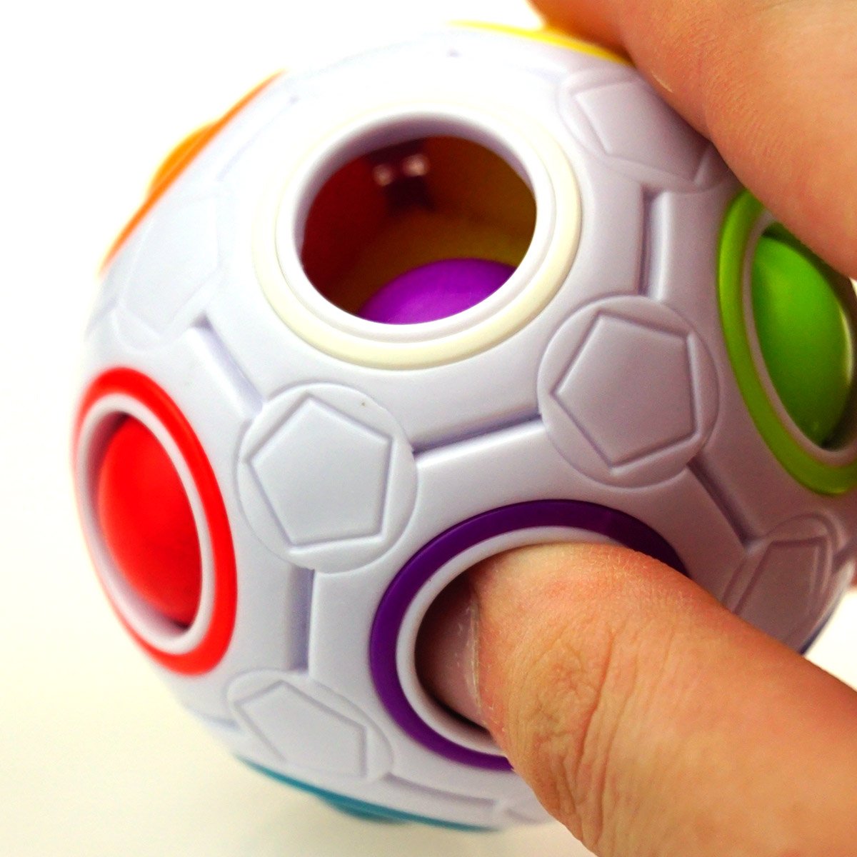 Stressboll Rainbow Magic Puzzle Cube Ball Fidget Toys. 