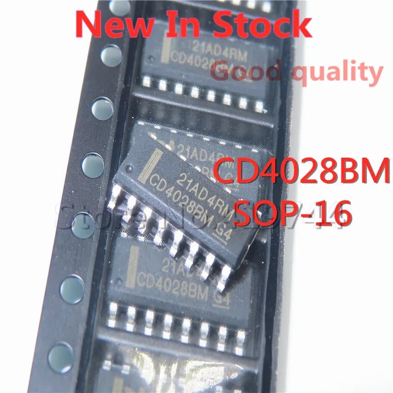 10PCS/LOT CD4028BM CD4028 SMD SOP-16 decoder/encoder/multiplexer In Stock NEW original IC