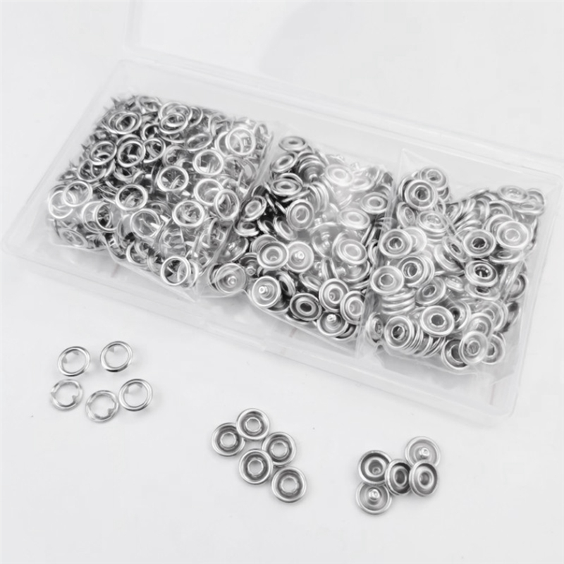 150 Sets Snap Button 9.5Mm Open Snap Button Snap Fasteners Kit Snaps Buttons Silver for Sewing and Crafting,. 