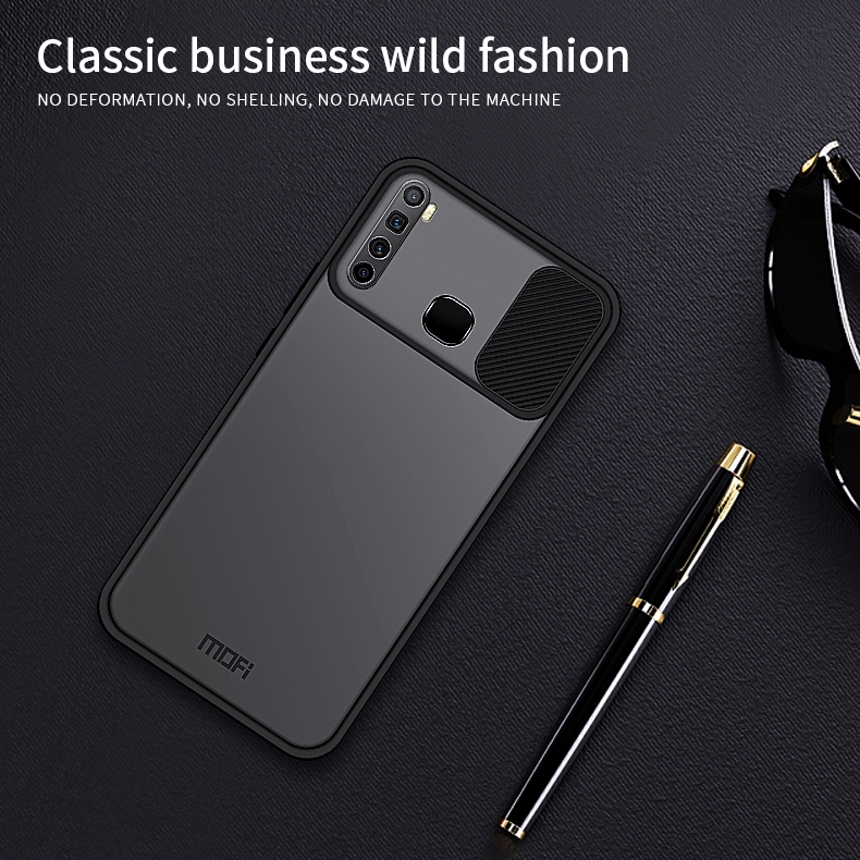For Infinix X652 / S5 / S5 Lite MOFI Xing Dun Series Translucent Frosted PC + TPU Privacy Anti-glare Shockproof All-inclusive Protective Case(Black). 