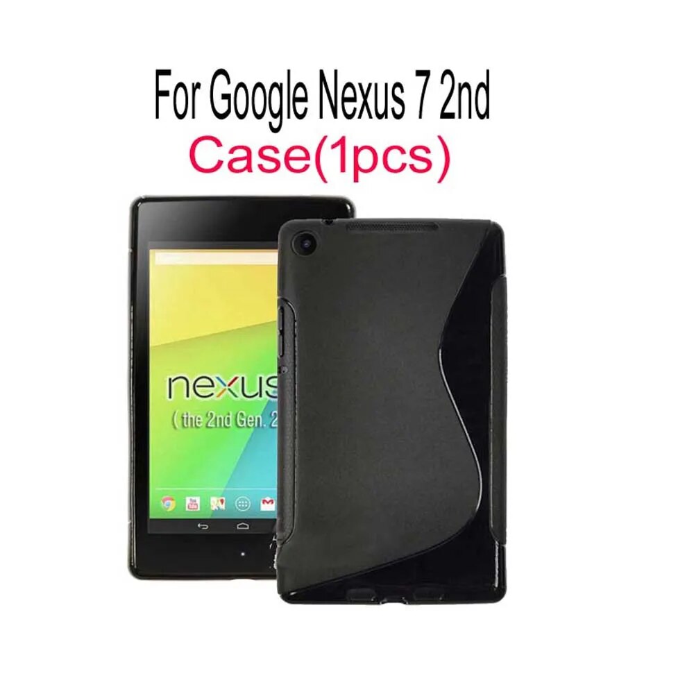 High quality S Line TPU Case Cover Silicone Skin Soft Gel Case for Google Nexus 7 II 2013 2nd 2 Generation(Not for Nexus 7 1st)