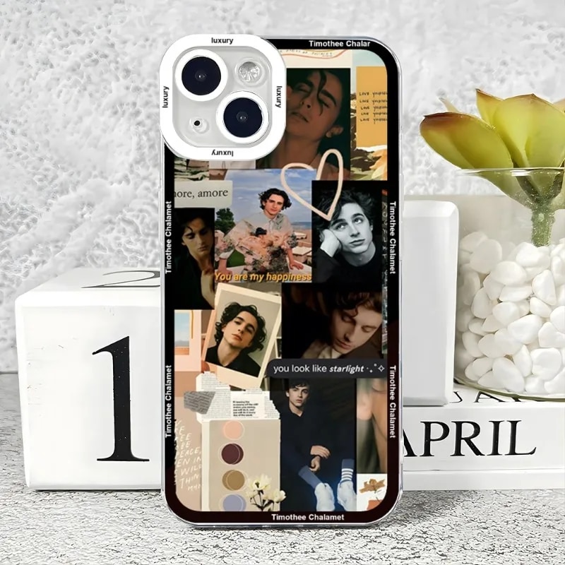 Timothee Chalamet Phone Case Case For IPhone 15 14 13 12 11 Pro Max Mini XS X XR SE 7 8 Plus Soft Angel Eyes Cover. 