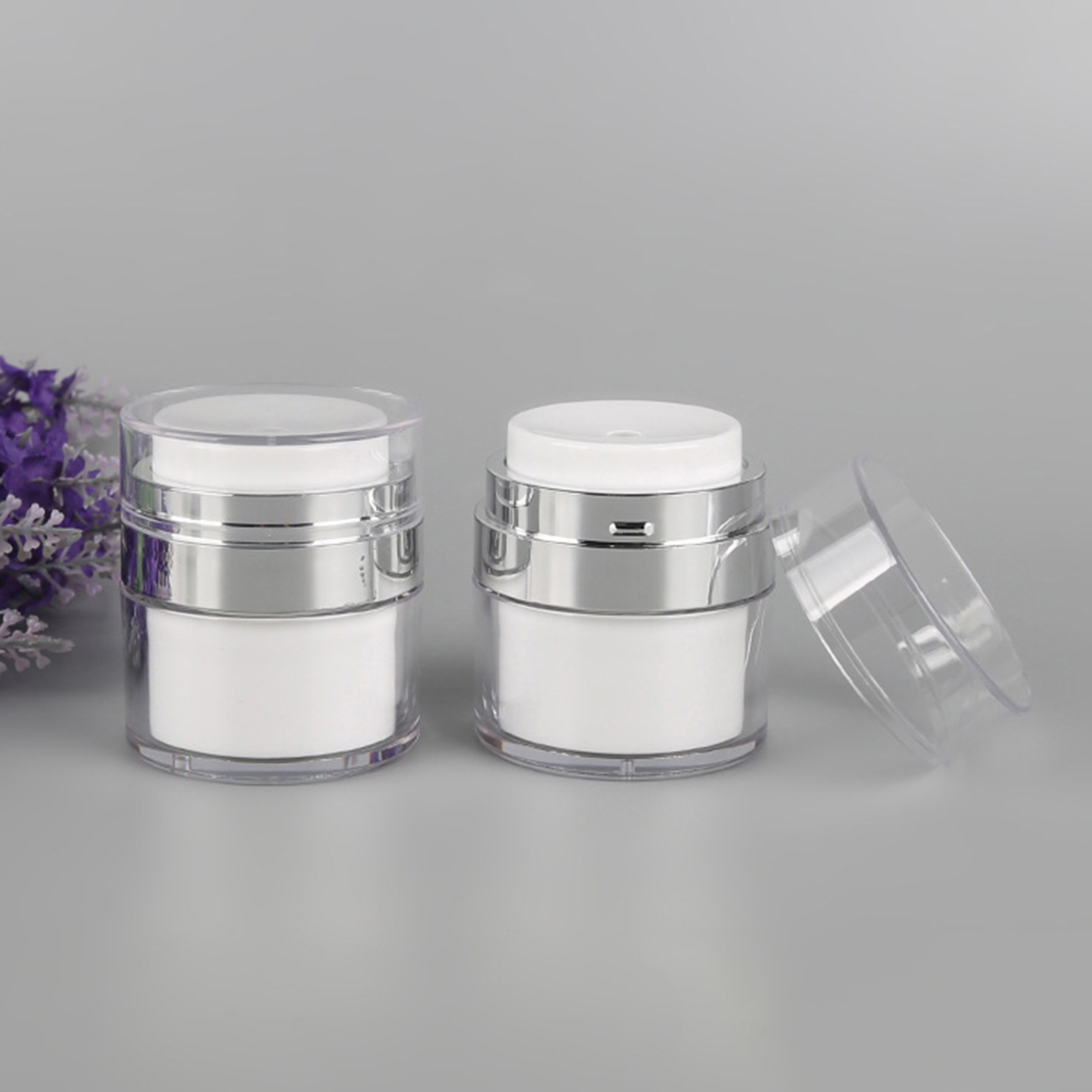 15ml/30ml/50ml Cream Bottle Portable Leak-proof Empty Airless Moisturizer Face Cream Dispenser for Travel. 