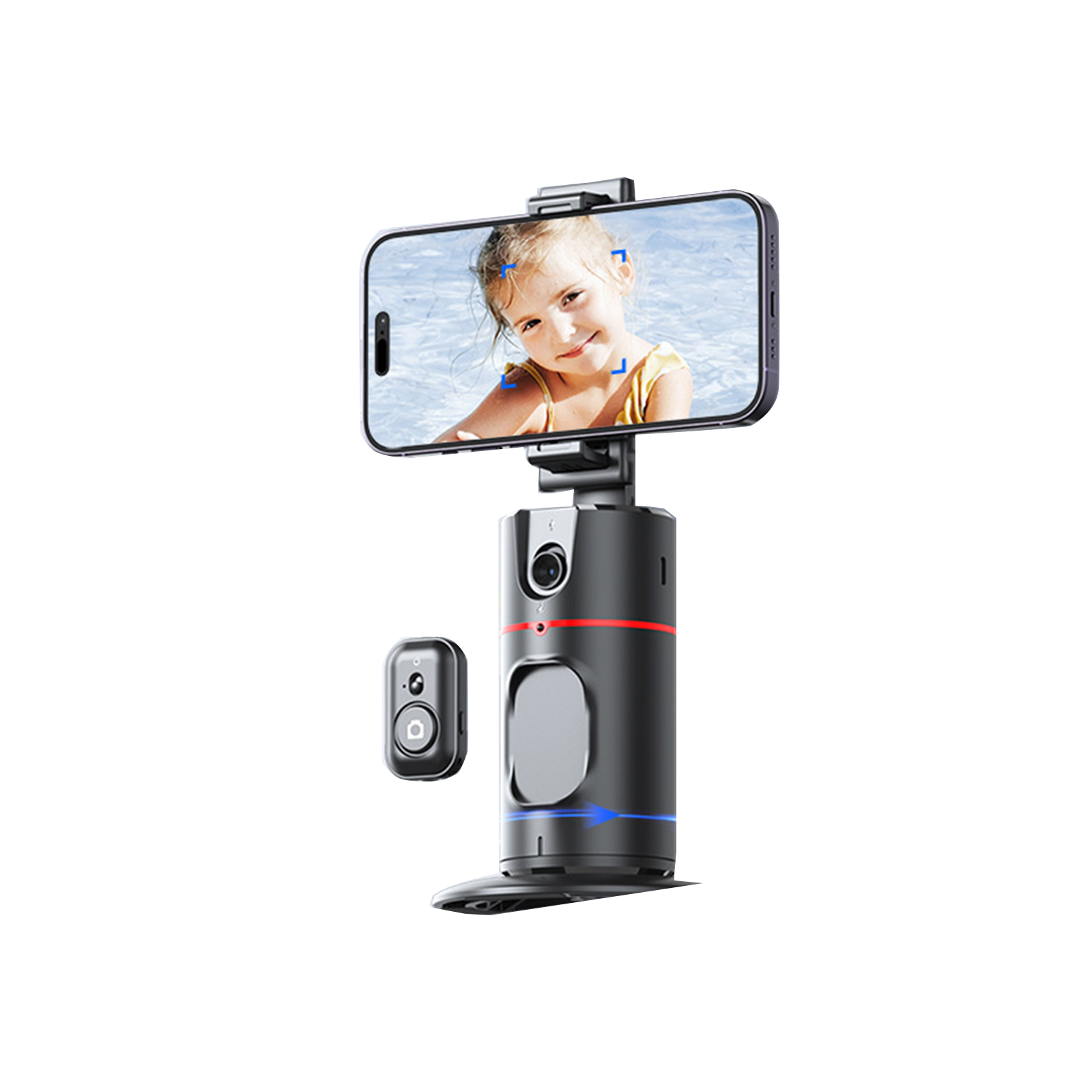 Auto Tracking Phone Holder 360 Degree Rotation AI Face Recognition Phone Stand Stabilizer Face Body Phone Shooting Mount For Live Vlogging Streaming Video. 